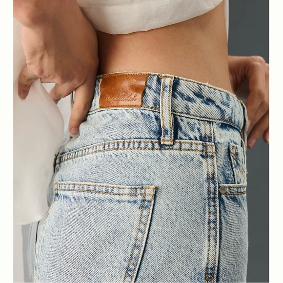 ANTHROPOLOGIE Unpublished Faye High-Rise Relaxed Longline Shorts - Picture 4 of 5